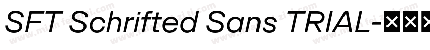 SFT Schrifted Sans TRIAL字体转换